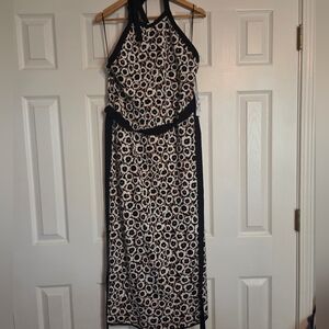 NWT DVF for TARGET Halter Tie Neck Neutral Poppy Sweaterknit Midi Dress 1X